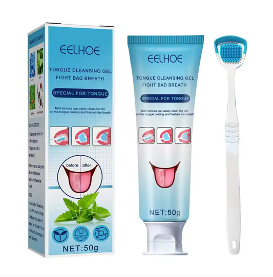 🦷 مجموعة تنظيف اللسان – نفس منعش وصحة فم مثالية